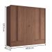 Guarda Roupa Casal 6 Portas Ripado Atlanta Jatobá