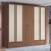 Guarda Roupa Casal 6 Portas Ripado Atlanta Jatobá Areia