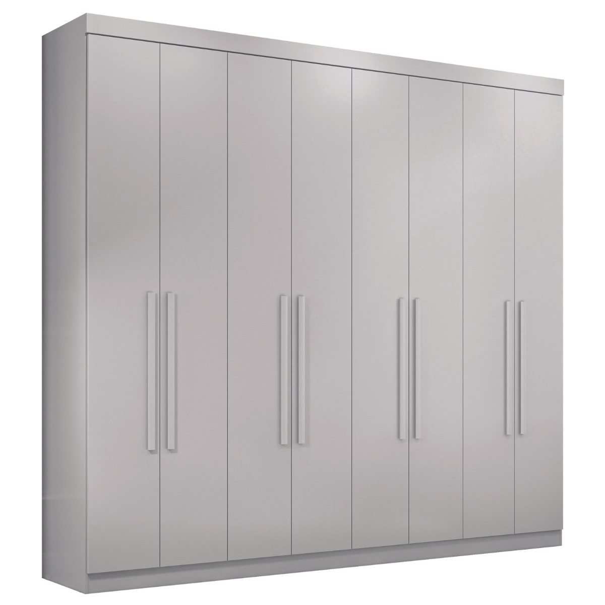 Guarda Roupa Casal 8 Portas 4 Gavetas Paris Branco