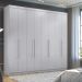 Guarda Roupa Casal 8 Portas 4 Gavetas Paris Branco