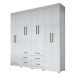 Guarda Roupa Casal 8 Portas 6 Gavetas Liverpool 8.6 Branco - Santos Andirá