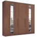 Guarda Roupa Casal Com Espelho 8 Portas Paris Jatobá