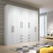 Guarda-Roupa Casal Master 8 Portas 6 Gavetas Branco