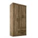 Guarda Roupa Roupeiro de Solteiro Compacto Com 3 Portas 2 Gaveta Luxo Apartamento AP Star 1,83x0,90 - Santos Andirá