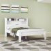 Kit 3x1 Cama Casal Com Cabeceira Baú Acoplado e Prateleiras Para Quarto Moderna e Espaçosa Inv
