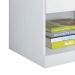 Mesa de Cabeceira Havana Plus Flex Color 2 Gavetas Branca e Fúcsia