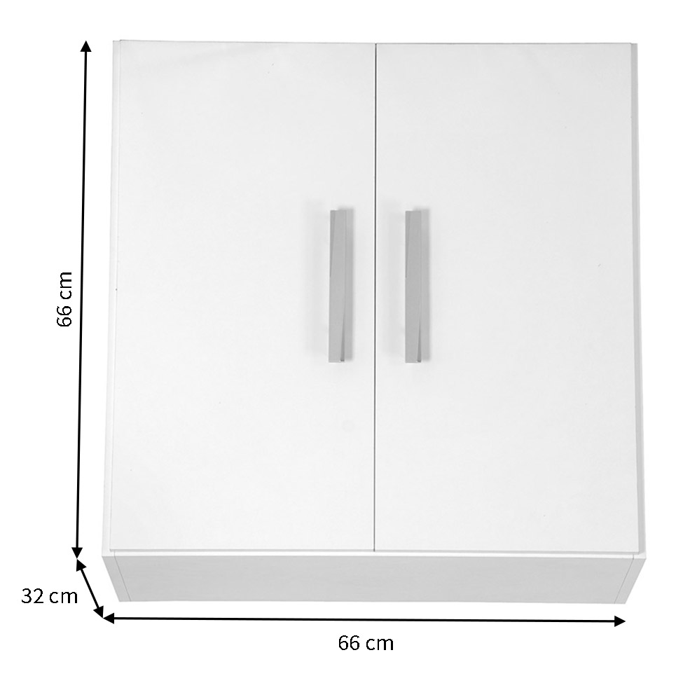 Armário Aéreo Comino 2 Portas Branco