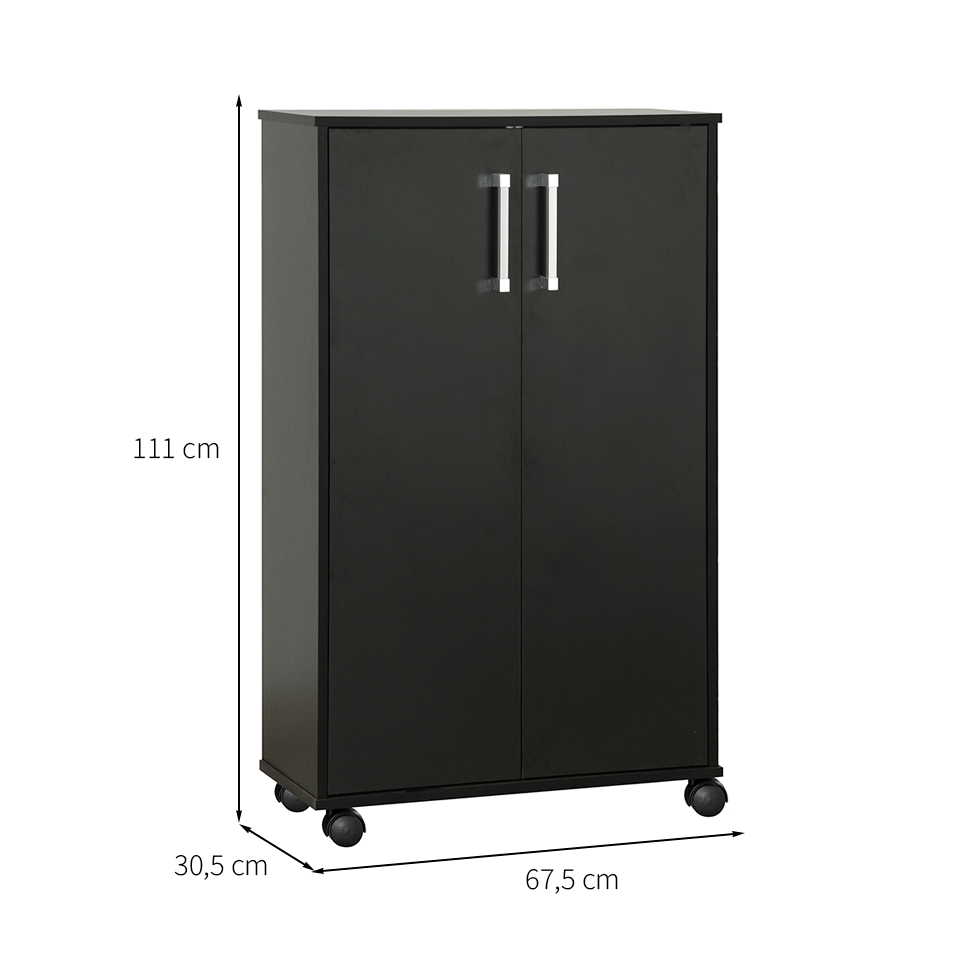 Armário Multiuso Hodor 2 PT Preto
