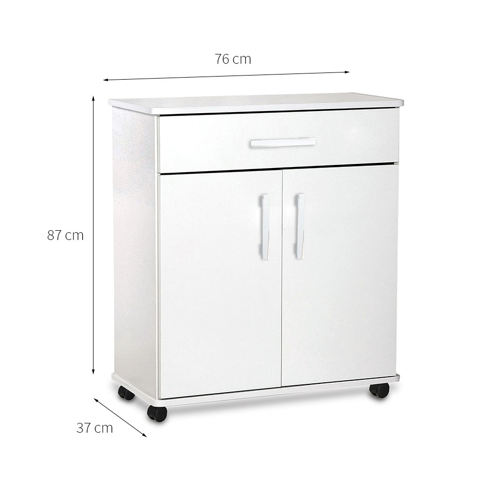 Gabinete Marina 2 Portas 1 Gaveta Branco