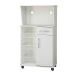 Gabinete de Cozinha com Fruteira Pérola 1 Porta 1 Gaveta Branco
