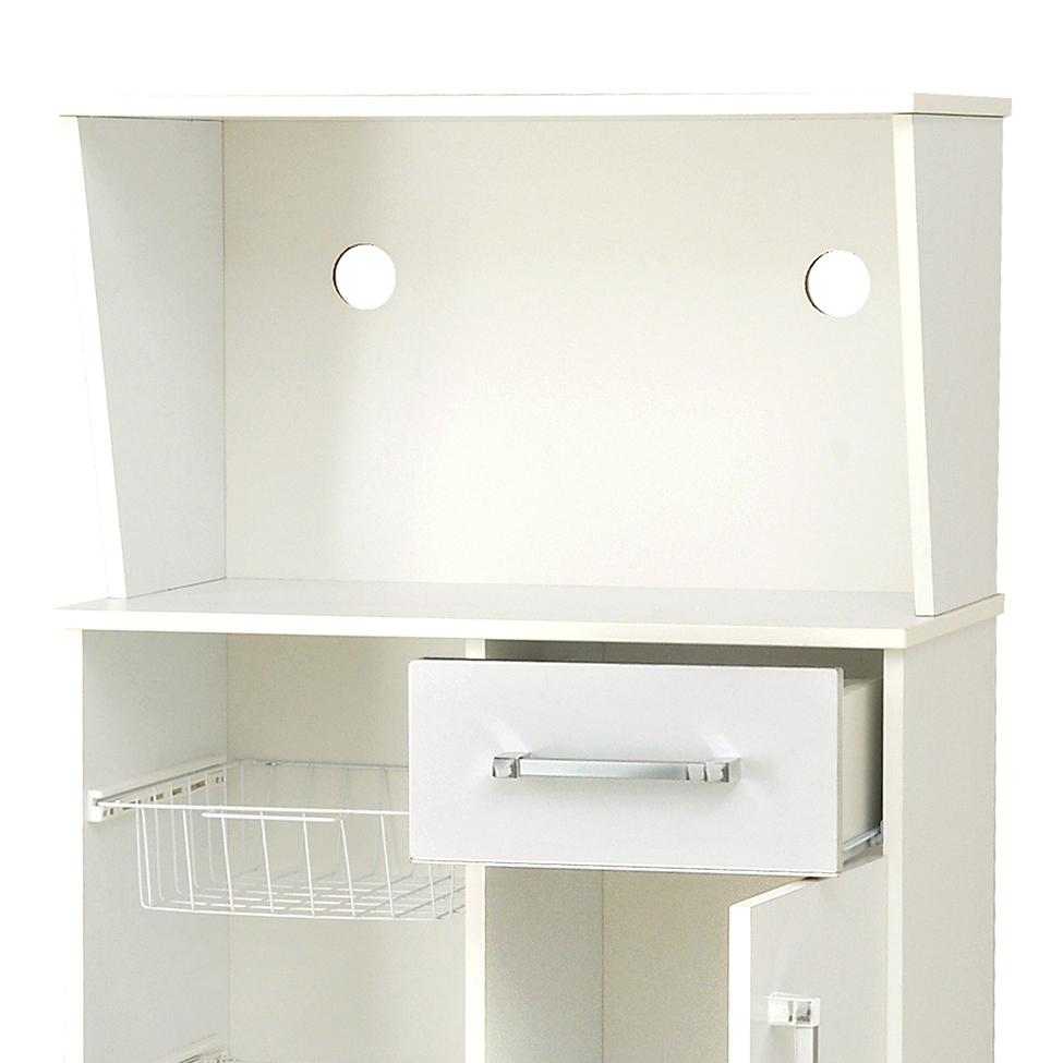Gabinete de Cozinha com Fruteira Pérola 1 Porta 1 Gaveta Branco