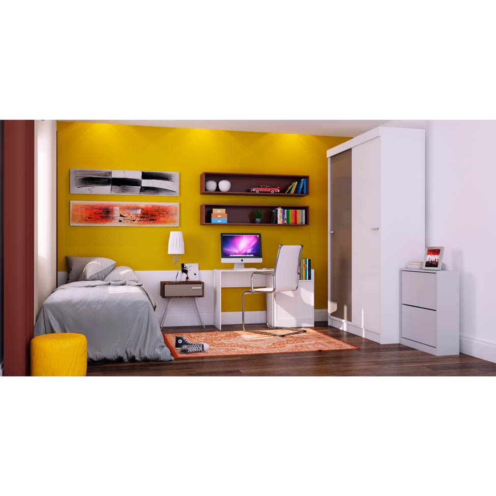 Sapateira Dumont 2 PT Branco