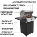 Churrasqueira Americana a Gás com Grelha Dupla em Aço Inox