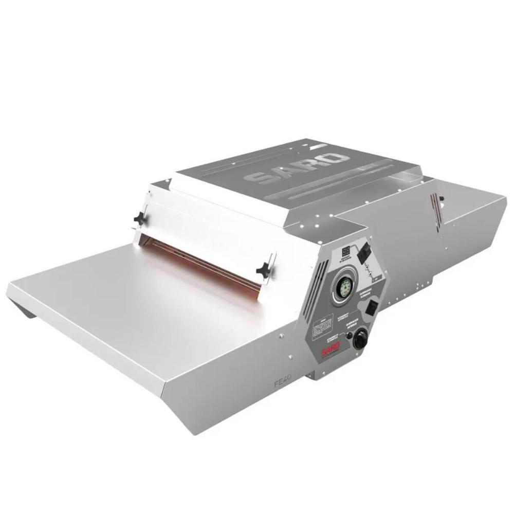 Forno Elétrico Industrial com Esteira para Pizzas 40cm 5 Velocidades 220v Inox Saro