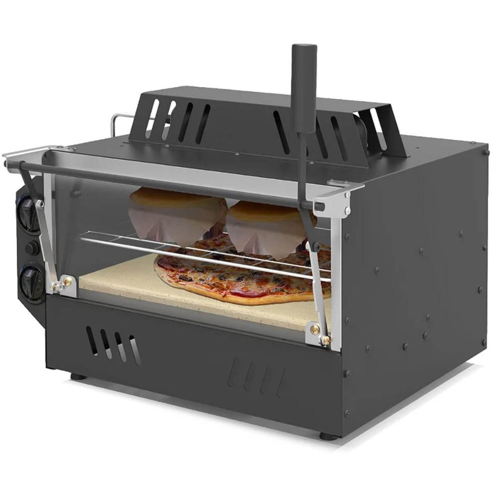 Forno Guilhotina Industrial Saro com Infravermelho á Gás GLP 53x47cm Até 350º sem Cavalete