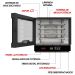 Forno Turbo Industrial Elétrico Saro 70l Painel Digital com 4 Esteiras 127V Preto