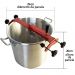 Panela Caldeirão Misturadeira Manual 21 litros Saro de Aço C