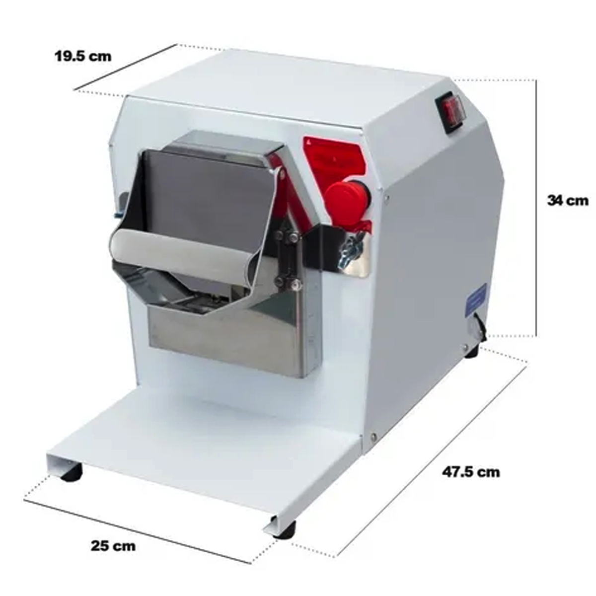 Ralador Elétrico Bivolt Industrial para Queijo Legumes com 3 Discos de Corte Saro Branco