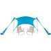 Tenda para Praia Camping Áreas Externas Saro Gazebo com Bolsa Rápida Montagem 180x180cm Azul
