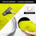 Jogo Kit Tapete Cozinha Anti Derrapante 3 Uni Amarelo