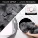 Kit Tapete Banheiro Felpudo Peludo Mesclado Cinza 40 x 60 cm