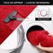 Kit Tapete Banheiro Felpudo Peludo Vermelho 40 x 60 cm