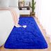 Tapete Passadeira Pelo Alto Felpudo Macio Anti Derrapante Azul - 60 x 180 cm Tapete para Sala e Quarto