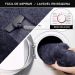 Tapete Passadeira Quarto Antiderrapante Cinza 50 x 140 cm