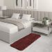 Tapete Passadeira Quarto Antiderrapante Marrom 50 x 140 cm