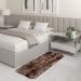 Tapete Passadeira Quarto Antiderrapante Mesclado Marrom 50 x 140 cm