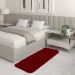 Tapete Passadeira Quarto Antiderrapante Vinho 50 x 140 cm