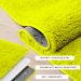 Tapete Pelo Alto Felpudo Macio Anti Derrapante Anti Alérgico Amarelo Redondo - 140 cm Tapete para Sala e Quarto