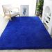 Tapete Pelo Alto Felpudo Macio Anti Derrapante Anti Alérgico Azul - 100 x 120 cm Tapete para Sala e Quarto