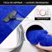 Tapete Pelo Alto Felpudo Macio Anti Derrapante Anti Alérgico Azul - 100 x 120 cm Tapete para Sala e Quarto