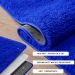 Tapete Pelo Alto Felpudo Macio Anti Derrapante Anti Alérgico Azul - 100 x 120 cm Tapete para Sala e Quarto