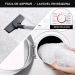 Tapete Pelo Alto Felpudo Macio Anti Derrapante Anti Alérgico Branco - 100 x 120 cm Tapete para Sala e Quarto
