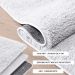 Tapete Pelo Alto Felpudo Macio Anti Derrapante Anti Alérgico Branco - 200 x 200 cm Tapete para Sala e Quartos