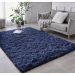 Tapete Pelo Alto Felpudo Macio Anti Derrapante Anti Alérgico Cinza - 200 x 240 cm Tapete para Sala e Quartos