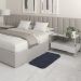 Tapete Pelo Alto Felpudo Macio Anti Derrapante Anti Alérgico Cinza - 50 x 100 cm Tapete para Sala e Quartos