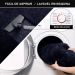 Tapete Pelo Alto Felpudo Macio Anti Derrapante Anti Alérgico Mesclado Preto Redondo - 100 cm Tapete para Sala e Quarto