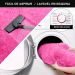 Tapete Pelo Alto Felpudo Macio Anti Derrapante Anti Alérgico Rosa - 100 x 120 cm Tapete para Sala e Quarto