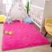 Tapete Pelo Alto Felpudo Macio Anti Derrapante Anti Alérgico Rosa - 140 x 200 cm Tapete para Sala e Quartos