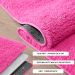 Tapete Pelo Alto Felpudo Macio Anti Derrapante Anti Alérgico Rosa - 50 x 100 cm Tapete para Sala e Quartos
