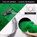 Tapete Pelo Alto Felpudo Macio Anti Derrapante Anti Alérgico Verde  - 200 x 200 cm Tapete para Sala e Quarto