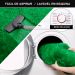 Tapete Pelo Alto Felpudo Macio Anti Derrapante Anti Alérgico Verde  Redondo - 100 cm Tapete para Sala e Quarto
