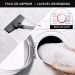 Tapete Sala Felpudo Peludo Branco Coração 200 cm