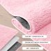 Tapete Sala Felpudo Peludo Rosa Bebê Coração 100 cm
