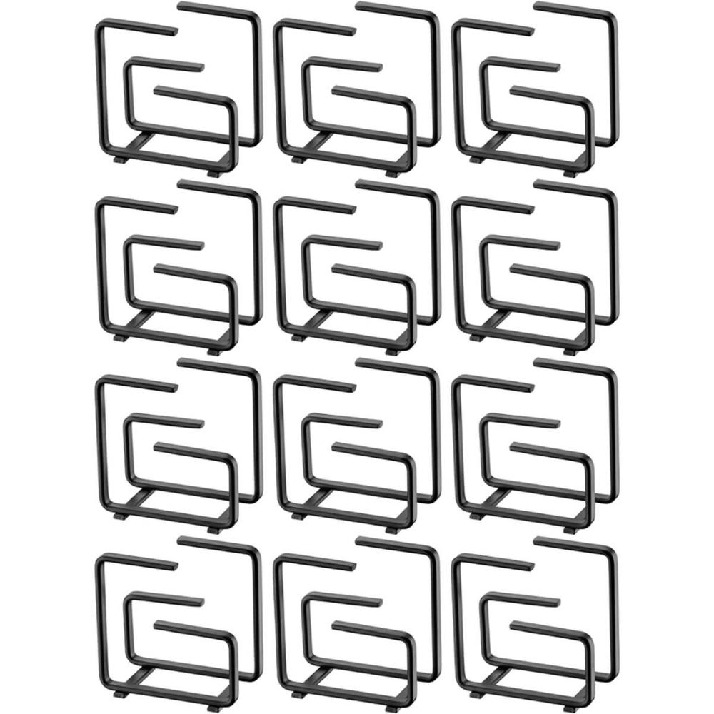 12 Porta Guardanapos Preto Fosco para Lancherias Bares Cafeterias Organizadores Gaia Schmitt