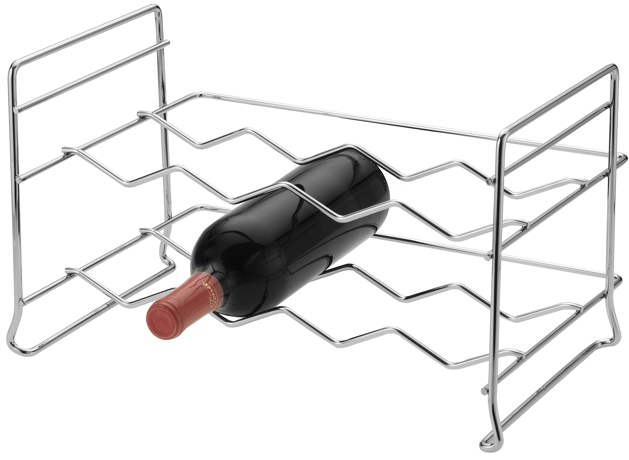 Adega Empilhável 8 Garrafas Vinho Suporte Garrafeira Horizon