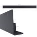 Kit Suportes Organizadores Barra 60cm Porta Facas e Gancho Multiuso De Cozinha Grafite